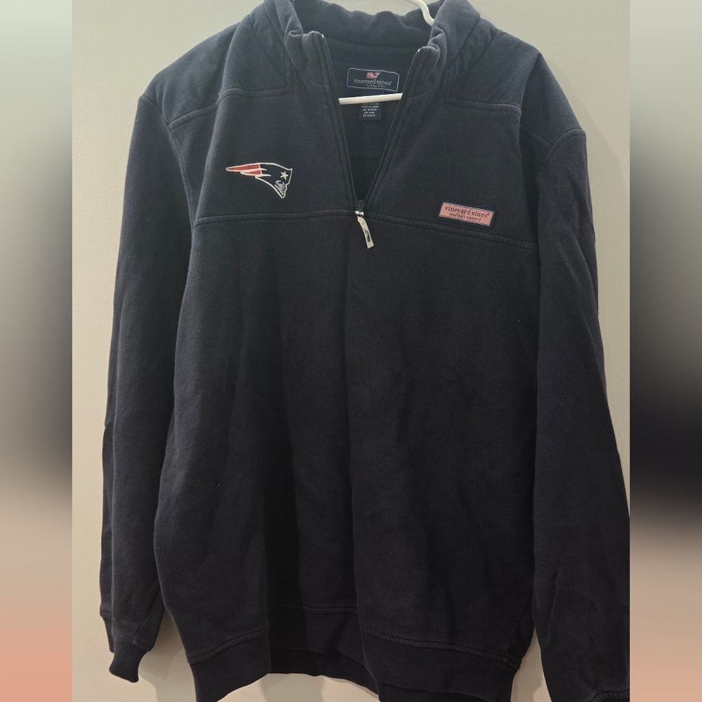 Vineyard Vines Blue Zip Up Sweater